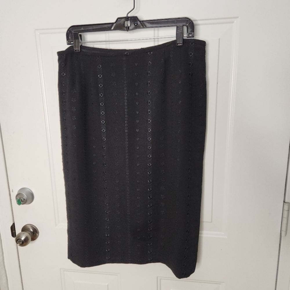Preston & York Black Skirt Size 14 Plus